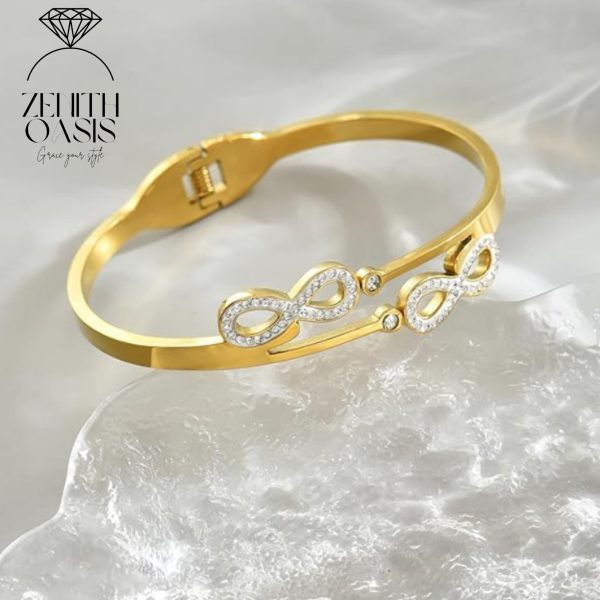 Twinkling Crystal Bangle for Women Elegant Fashion - Image 2