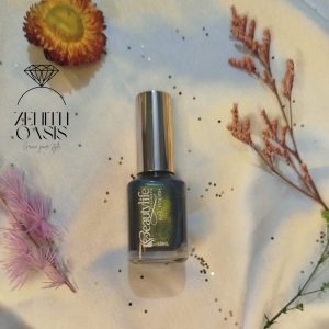 Parrot Green Glitter Nail Polish