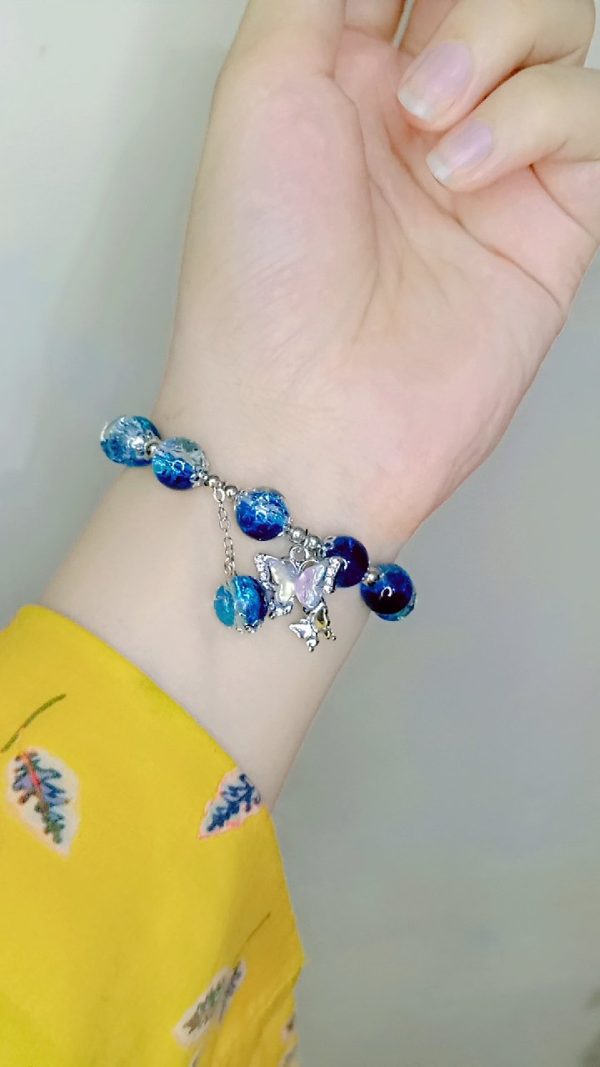 Korean Butterfly Beads bracelet. - Image 3
