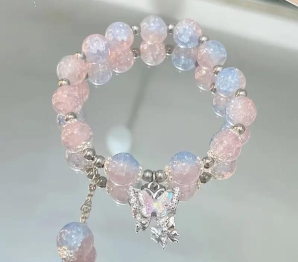 Korean Butterfly Beads bracelet. - Image 5